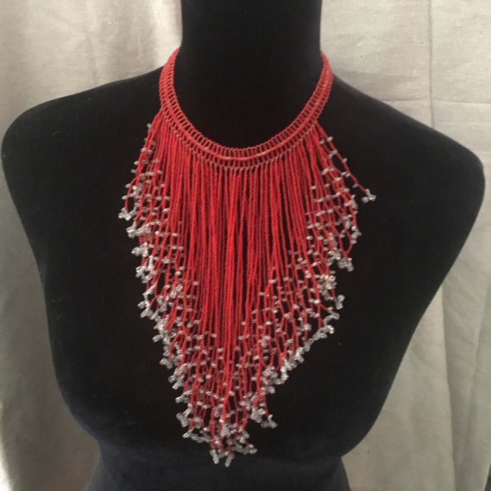 Vintage Beaded Choker Fun Festival Wear!